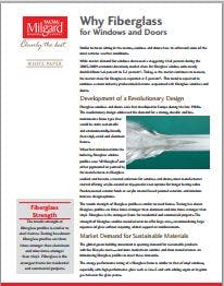 Milgard Windows & Doors white paper cover