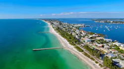 Aerial view of Cortez, Fla.