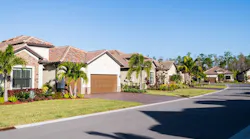 A suburban residential street in Florida