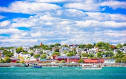 View across the water of Portland, Maine's skyline View across the water of Portland, Maine's skyline