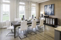 Lighter hardwood flooring Tatton (Photo: Miller & Smith) Lighter hardwood flooring Tatton (Photo: Miller & Smith)