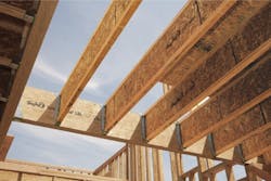 Trus Joist engineered wood installed Trus Joist engineered wood installed