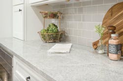 Light-gray granite kitchen counter Light-gray granite kitchen counter