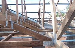 Prefab trusses for roof framing Prefab trusses for roof framing