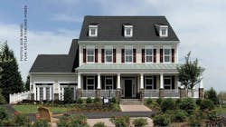 front elevation of the Montgomery model at Brightwell Crossing front elevation of the Montgomery model at Brightwell Crossing