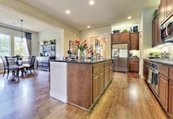 Darling Homes' American Classic home interior with an open plan Darling Homes' American Classic home interior with an open plan