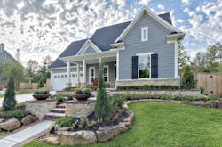 Darling Homes' American Classic home exterior with traditional styling Darling Homes' American Classic home exterior with traditional styling