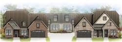 GMD Design Group's design for Active Adult Fourplex Townhomes GMD Design Group's design for Active Adult Fourplex Townhomes