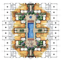 Site plan for the Neighborhood Townhomes designed by The Evans Group Site plan for the Neighborhood Townhomes designed by The Evans Group