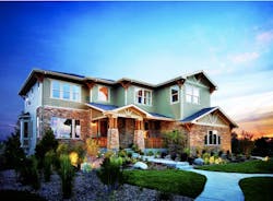 Craftsman-style influences on the exterior of Valmont by Toll Brothers Craftsman-style influences on the exterior of Valmont by Toll Brothers