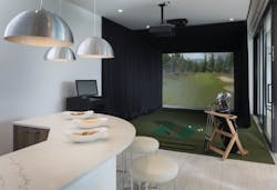 The New American Home 2017 golf simulator The New American Home 2017 golf simulator