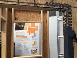 The HP+ Building Enclosure Systems is a wall enclosure system that enables builders to use 25 percent less lumber than a structure built using conventional construction methods, and it eliminates the need for plywood or OSB sheathing The HP+ Building Enclosure Systems is a wall enclosure system that enables builders to use 25 percent less lumber than a structure built using conventional construction methods, and it eliminates the need for plywood or OSB sheathing