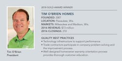Tim O'brien Homes Fact Box Tim O'brien Homes Fact Box