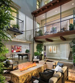 Auburn at Stonegate-Richmond American Homes-sunken courtyard-Spanish Colonial style Auburn at Stonegate-Richmond American Homes-sunken courtyard-Spanish Colonial style