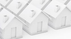 Rows of production-builder homes Rows of production-builder homes