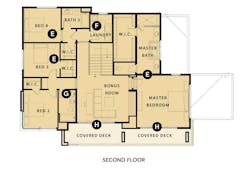 Robert Hidey Tustin Legacy plan 3x second floor plan Robert Hidey Tustin Legacy plan 3x second floor plan