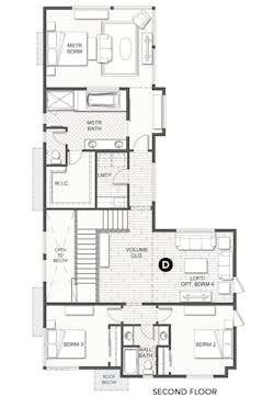Dahlin Group Ray Meadow house plan 2nd floor Dahlin Group Ray Meadow house plan 2nd floor