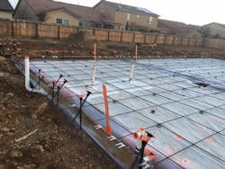 example of underslab vapor barrier correctly installed example of underslab vapor barrier correctly installed