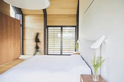 Kebony wood used on interior of Hudson Valley home by Amalgam Studio Kebony wood used on interior of Hudson Valley home by Amalgam Studio