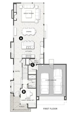 Dahlin Group Ray Meadow house plan 1st floor Dahlin Group Ray Meadow house plan 1st floor