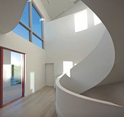 2019 professional builder design awards detail sculptural staircase in Florida custom home 2019 professional builder design awards detail sculptural staircase in Florida custom home