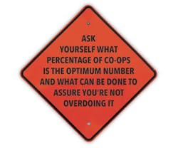 what percentage of co-ops is the optimum number? what percentage of co-ops is the optimum number?