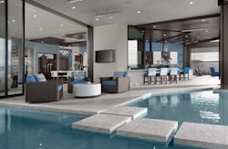 The New American Home 2020 outdoor living and pool The New American Home 2020 outdoor living and pool