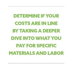 determine if your costs are in line determine if your costs are in line