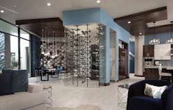 The New American Home 2020 wine rack and dining room The New American Home 2020 wine rack and dining room