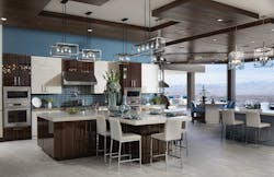 The New American Home kitchen with view The New American Home kitchen with view