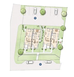site plan for infill housing development Black Mountain Cottages site plan for infill housing development Black Mountain Cottages
