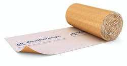 a roll of LP's WeatherLogic Water Screen for added moisture protection for homes a roll of LP's WeatherLogic Water Screen for added moisture protection for homes