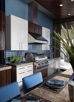 The New American Home luxury outdoor kitchen with grill The New American Home luxury outdoor kitchen with grill