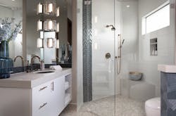 New American Home guest suite with clerestory windows for privacy and daylight New American Home guest suite with clerestory windows for privacy and daylight