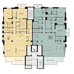 floor plan for infill housing development Icon at SIlverleaf, plan 2 floor plan for infill housing development Icon at SIlverleaf, plan 2