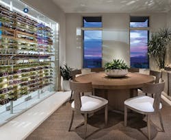 in-unit wine room at infill housing development Icon at SIlverleaf, plan 2 in-unit wine room at infill housing development Icon at SIlverleaf, plan 2