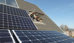 solar panels on rood with operable skylight so you can reach out and touch the panels solar panels on rood with operable skylight so you can reach out and touch the panels