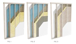 three wood-frame wall assemblies with different insulation and vapor retarding options three wood-frame wall assemblies with different insulation and vapor retarding options