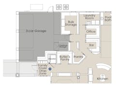 Donald F. Evans custom residence design drop zone floor plan Donald F. Evans custom residence design drop zone floor plan