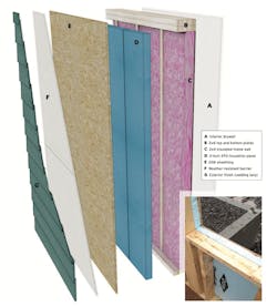 framed residential wall section that stays dry framed residential wall section that stays dry