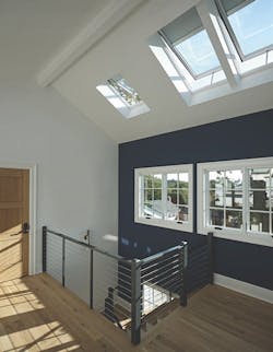 Velux skylights admit natural light and can be used for ventilation Velux skylights admit natural light and can be used for ventilation