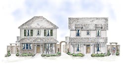 front elevation design for Blue Ridge by Larry Garnett Designs front elevation design for Blue Ridge by Larry Garnett Designs