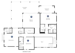 second-floor plan of The Davidson Collection luxury home by Robert Hidey second-floor plan of The Davidson Collection luxury home by Robert Hidey