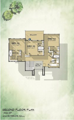 second floor plan of the Janelle luxury home design by TK Design & Associates second floor plan of the Janelle luxury home design by TK Design & Associates