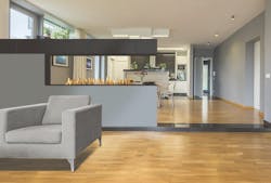 The H-Series vent-free linear fireplace from European Home The H-Series vent-free linear fireplace from European Home