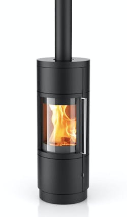 Hearthstone's Bari stove European-design fireplace Hearthstone's Bari stove European-design fireplace