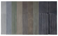 palette of colors for DaVinci Roofscapes hand-split composite siding palette of colors for DaVinci Roofscapes hand-split composite siding