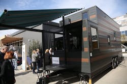 tiny house by Duany Plater-Zyberk & Co. at the 2020 International Builders' Show tiny house by Duany Plater-Zyberk & Co. at the 2020 International Builders' Show