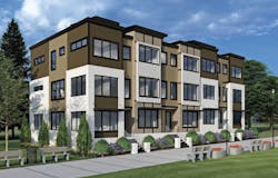 exterior of Clair live/work housing designed by TK Design & Associates exterior of Clair live/work housing designed by TK Design & Associates