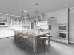 kitchen rendering created using SoftPlan architectural design software kitchen rendering created using SoftPlan architectural design software